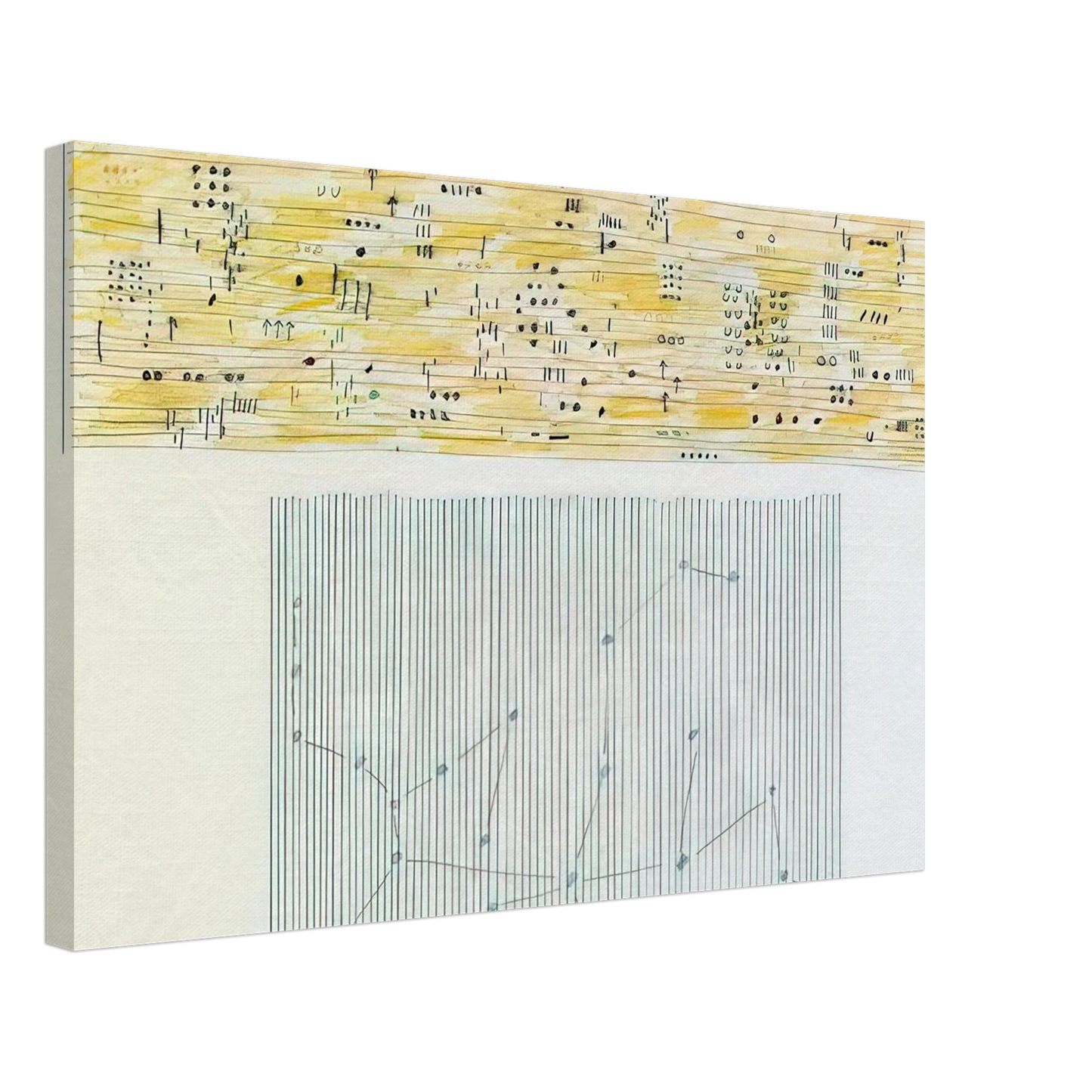 Gene Davis - Islam - 1981 Canvas - 40x60 cm / 16x24 inches-canvas