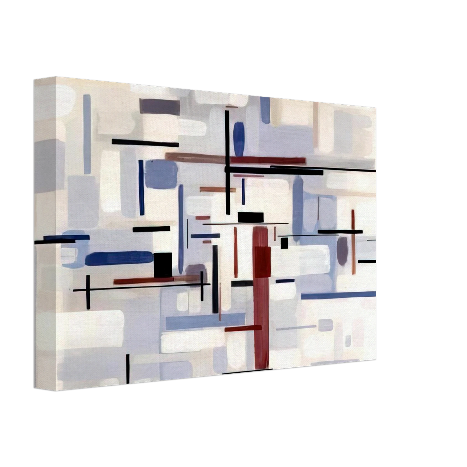 Bruno Munari - From Black to White Through Violet - 1948 Canvas - 40x60 cm / 16x24 inches-canvas