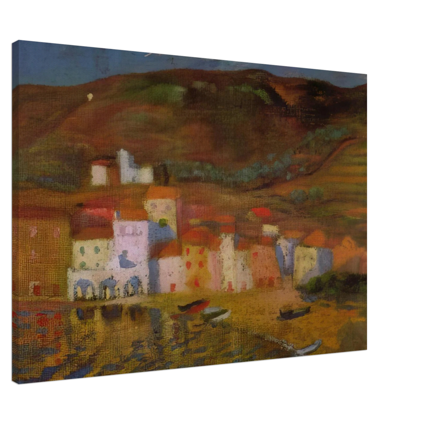 Salvador Dali - PORTDOGUE AND MOUNT PANI FROM AYUNTAMIENTO Canvas - 20x30 cm / 8x12 inches-canvas