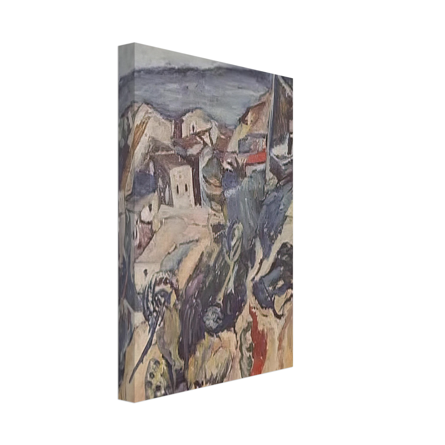 Chaim Soutine - HOUSES BY THE SEA 1918 Canvas - 40x60 cm / 16x24 inches-canvas