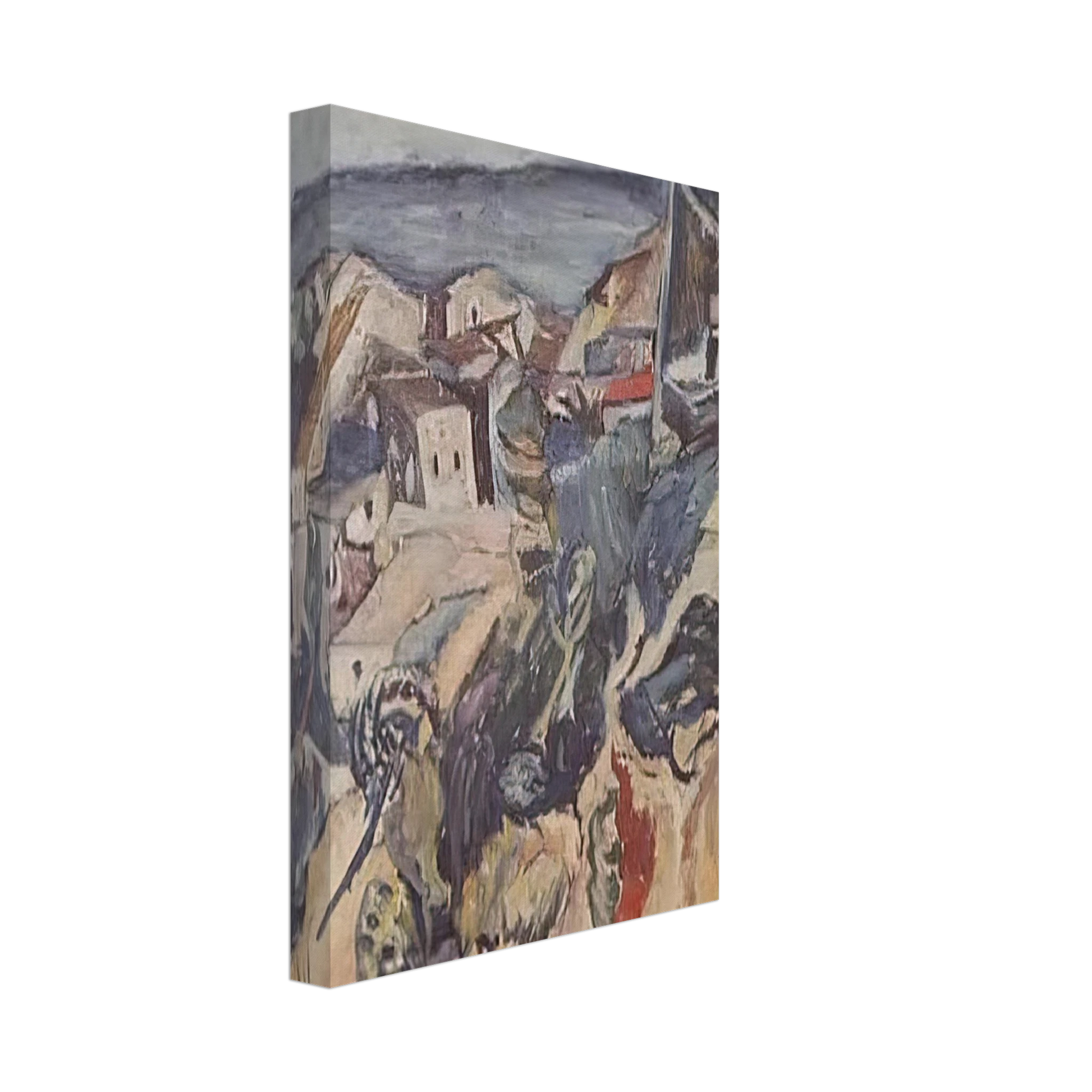 Chaim Soutine - HOUSES BY THE SEA 1918 Canvas - 40x60 cm / 16x24 inches-canvas