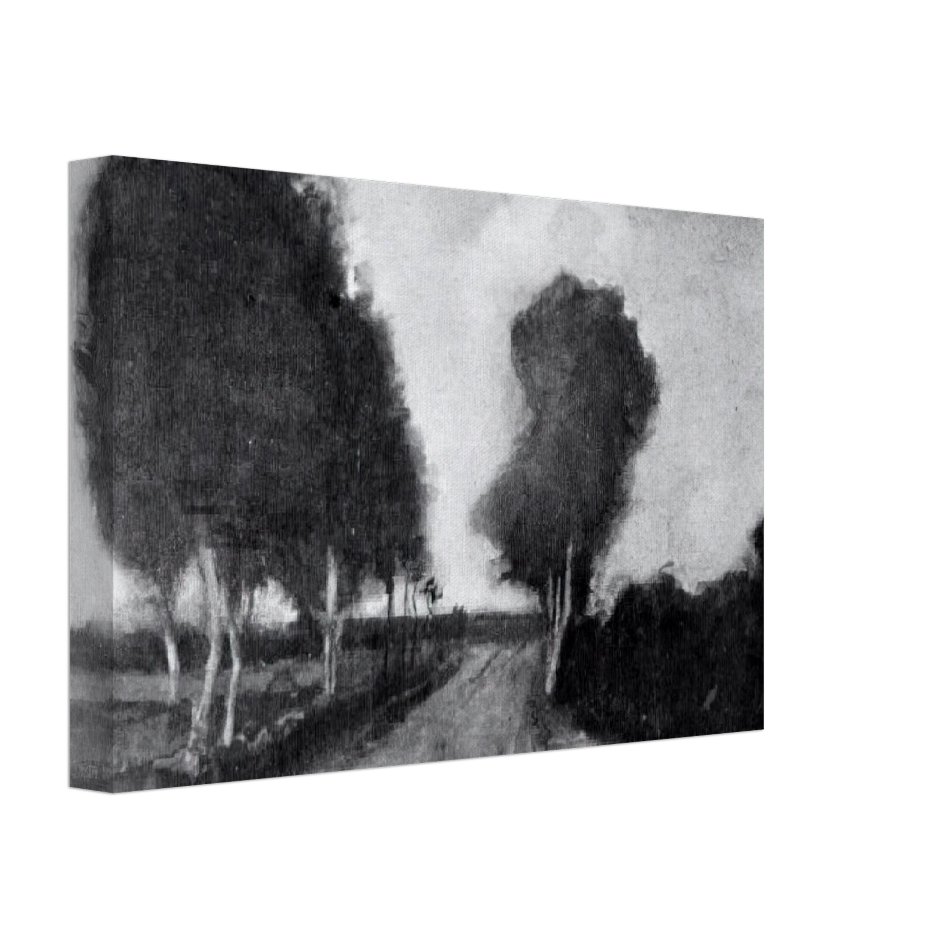 Vincent van Gogh - Country Lane with Trees Canvas - 40x60 cm / 16x24 inches-canvas