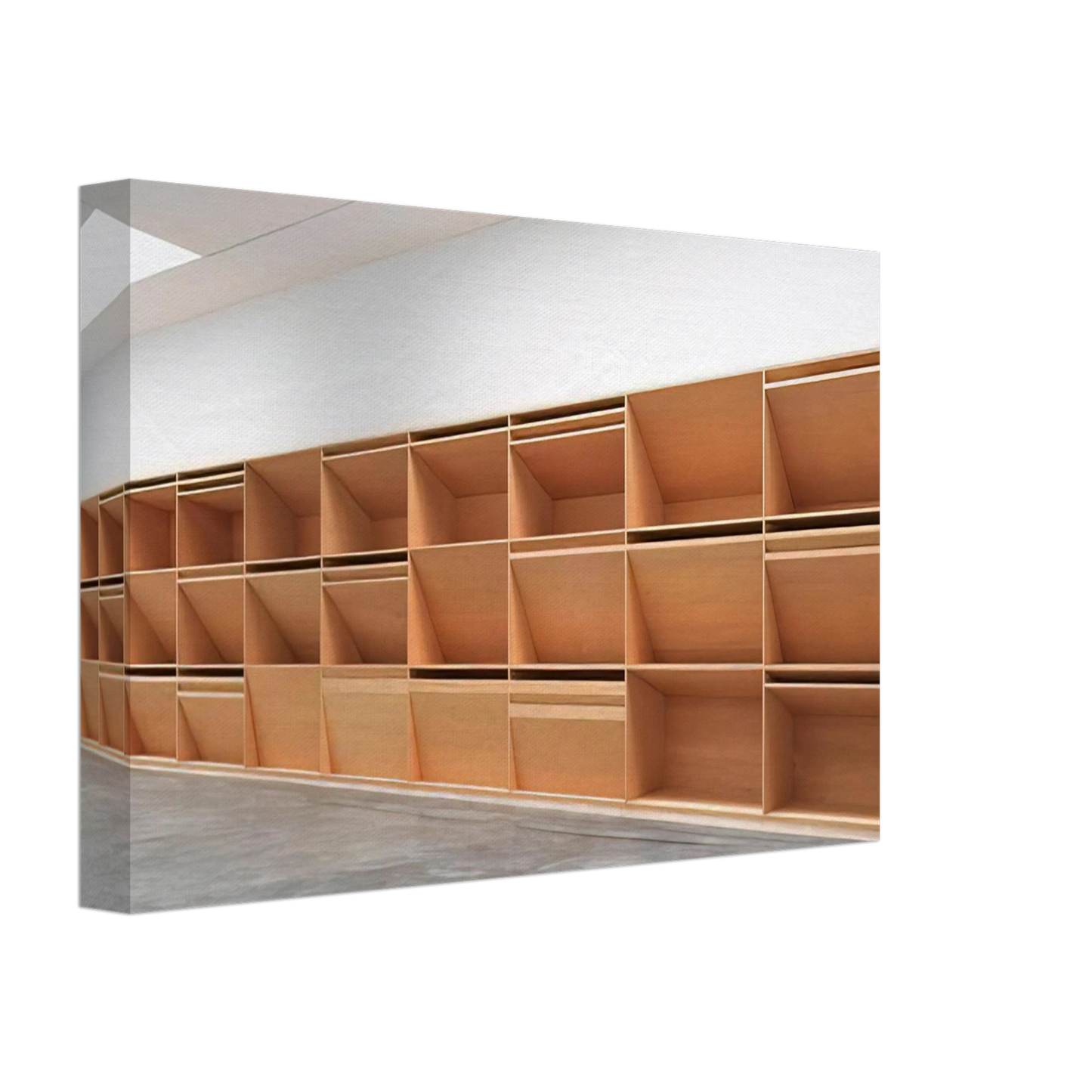 Donald Judd - Untitled Plywood - 1980 Canvas - 70x100 cm / 28x40 inches-canvas