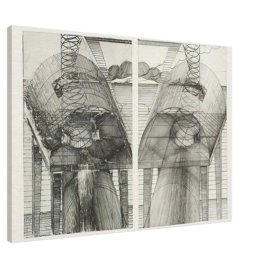 Dieter Roth - By the Sea - 1971 Canvas - 20x30 cm / 8x12 inches-canvas