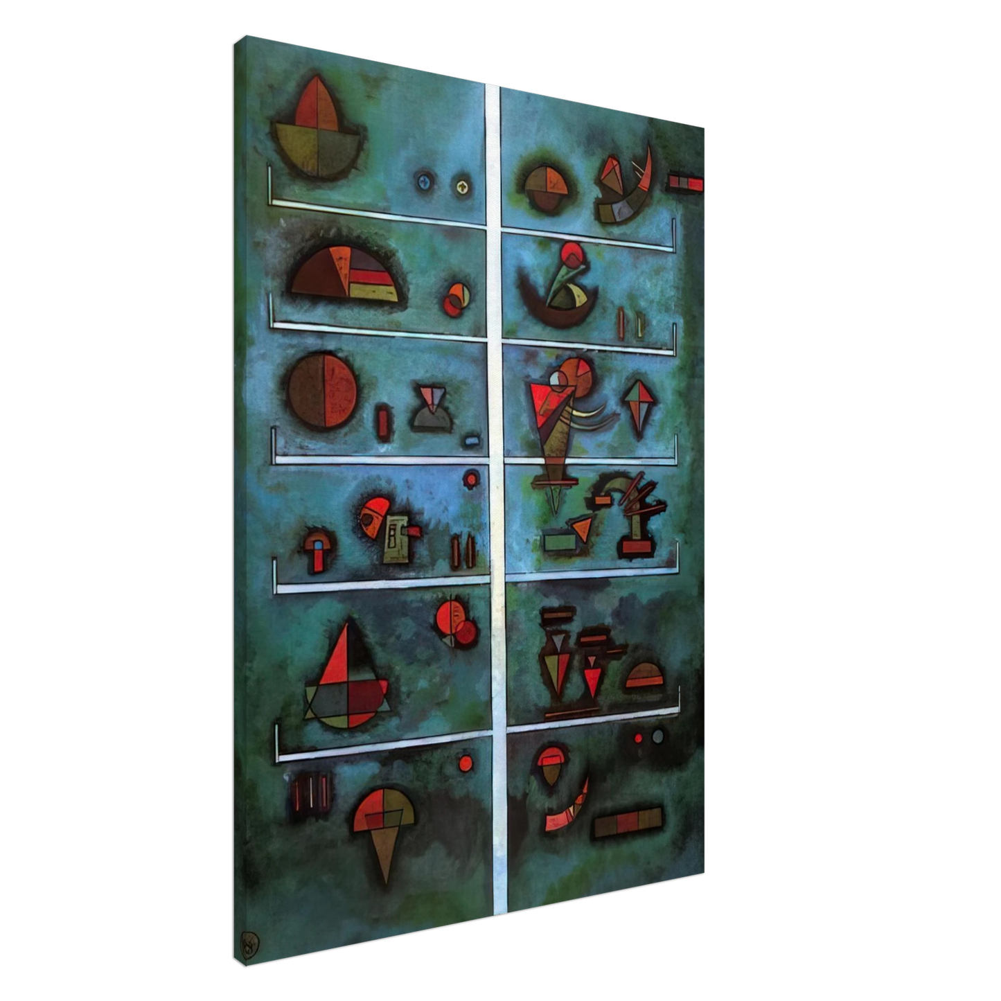 Wassily Kandinsky - STOREYS 1929 Canvas - 20x30 cm / 8x12 inches-canvas