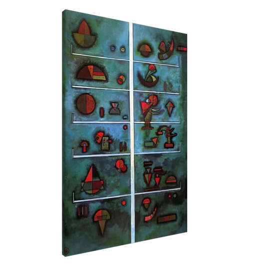 Wassily Kandinsky - STOREYS 1929 Canvas - 20x30 cm / 8x12 inches-canvas