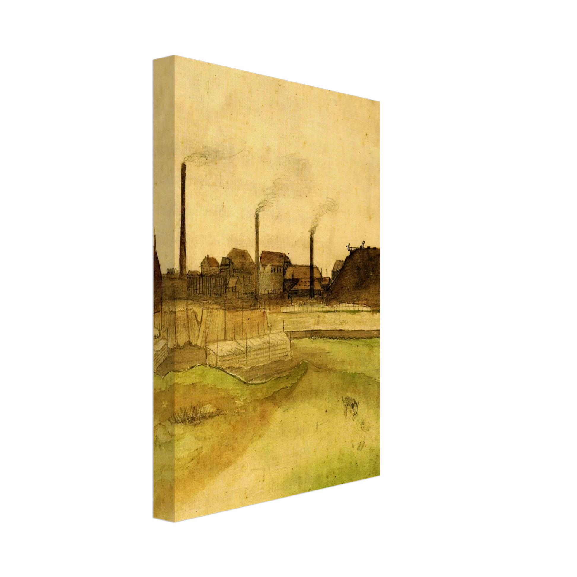 Vincent van Gogh - Coalmine in the Borinage Canvas - 70x100 cm / 28x40 inches-canvas