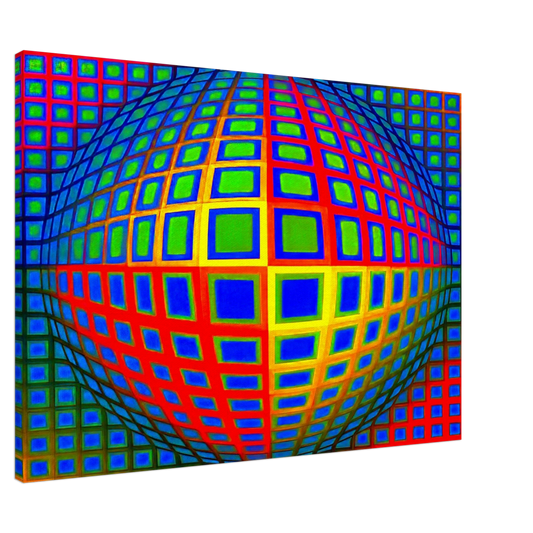 Victor Vasarely - Vega-Nor - 1969 Canvas - Default Title-canvas