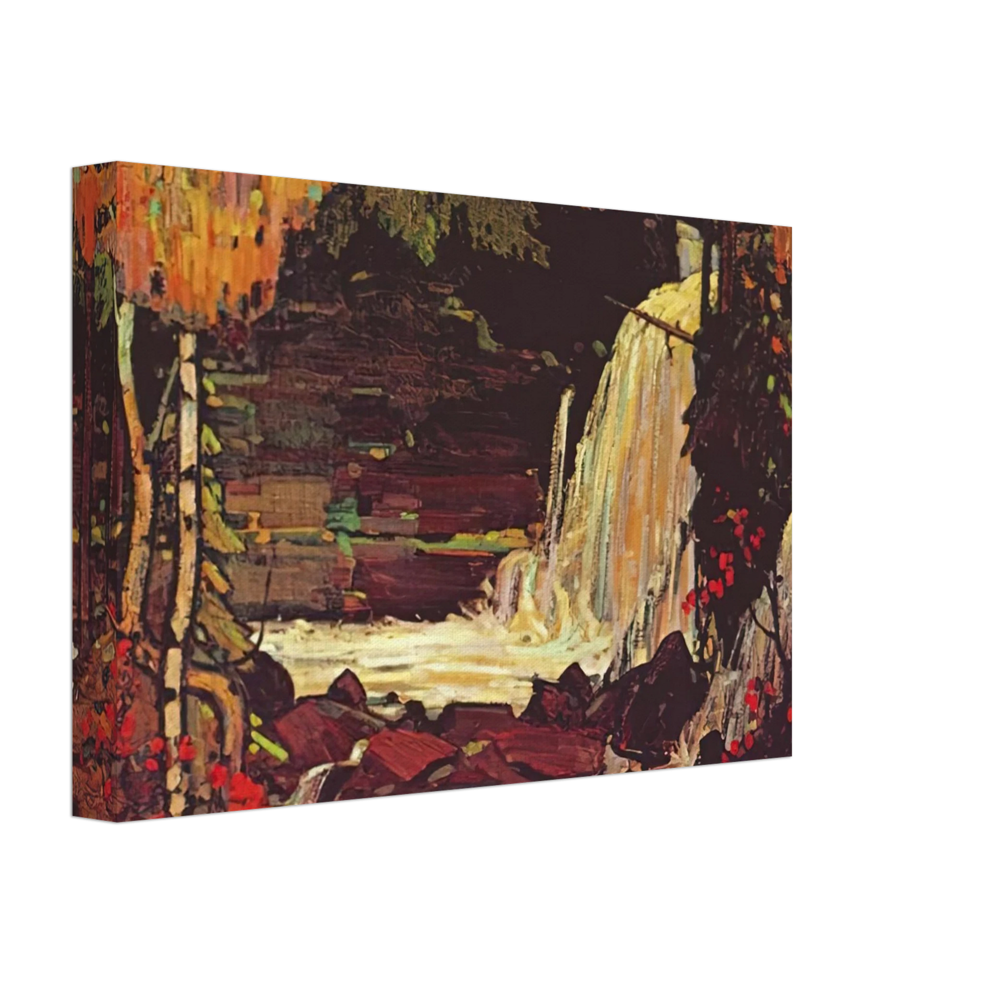 Tom Thomson - WOODLAND WATERFALL 1916 Canvas - 70x100 cm / 28x40 inches-canvas