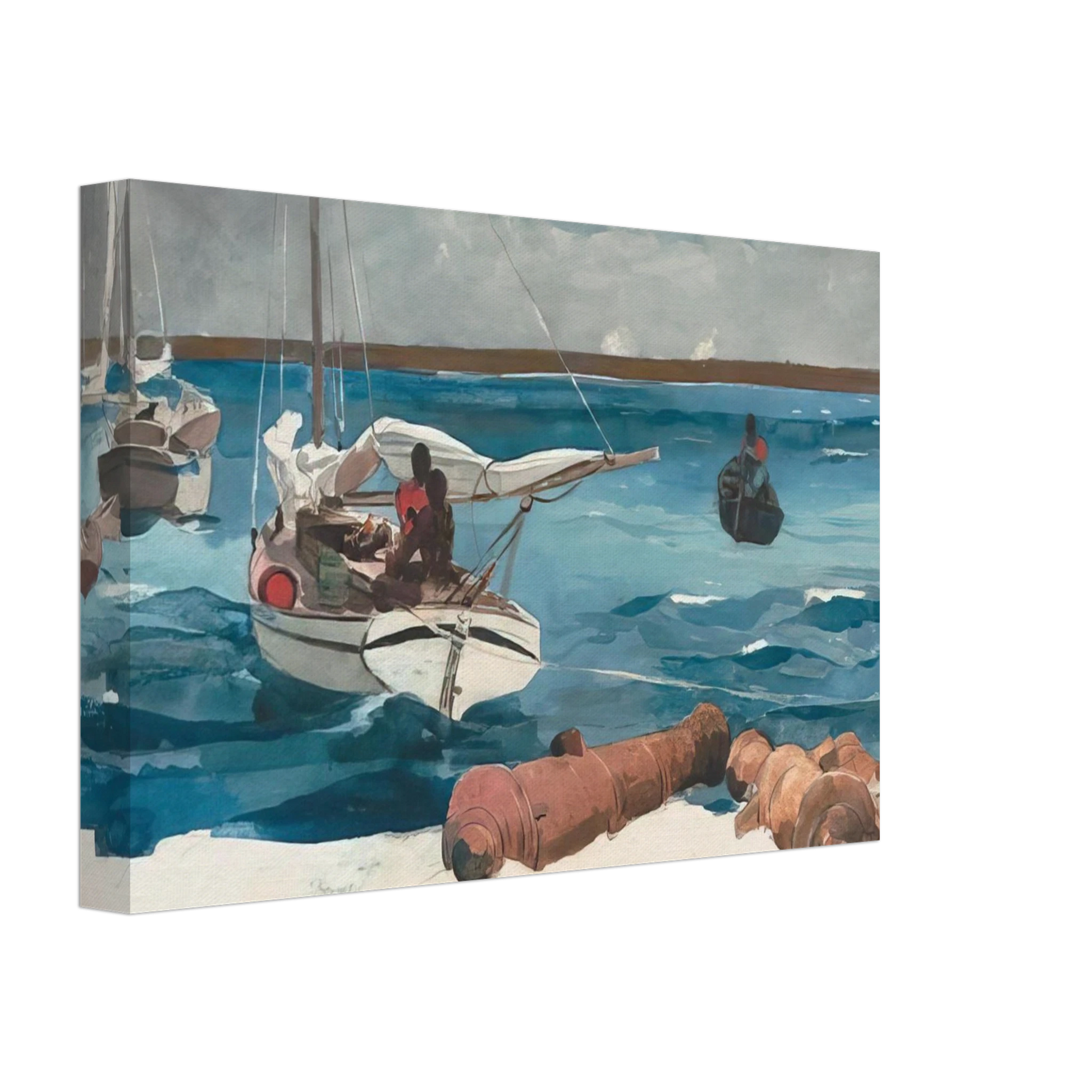 Winslow Homer - NASSAU 1899 Canvas - 70x100 cm / 28x40 inches-canvas