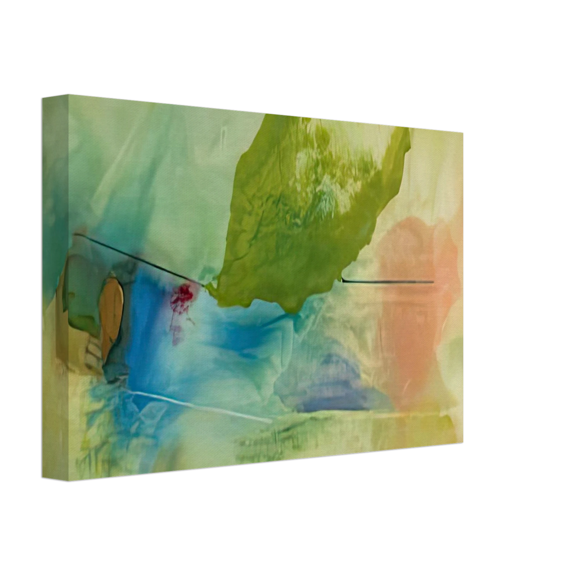 Helen Frankenthaler - Hint from Bassano, 1973- Canvas - 70x100 cm / 28x40 inches-canvas