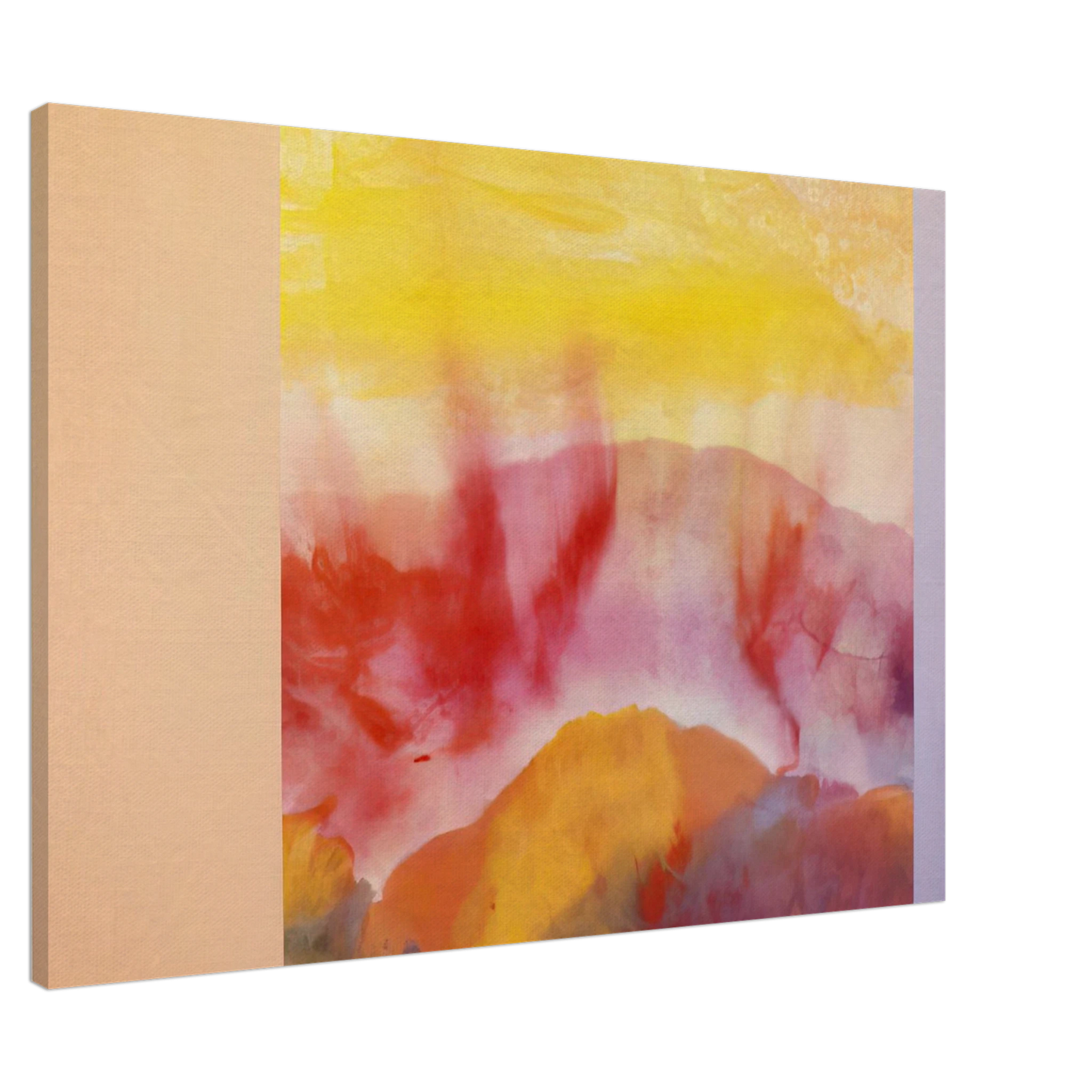 Ronnie Landfield - Mountain Morning - 1993 Canvas - 20x30 cm / 8x12 inches-canvas