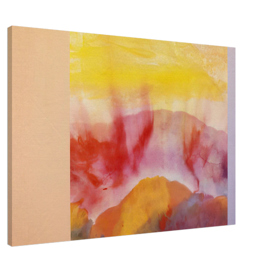 Ronnie Landfield - Mountain Morning - 1993 Canvas - 20x30 cm / 8x12 inches-canvas