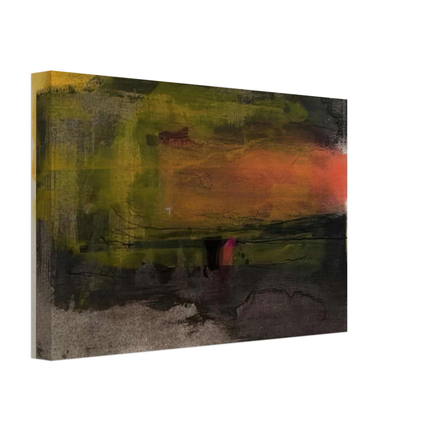 Helen Frankenthaler - Deep Sun - 1983 Canvas - 40x60 cm / 16x24 inches-canvas