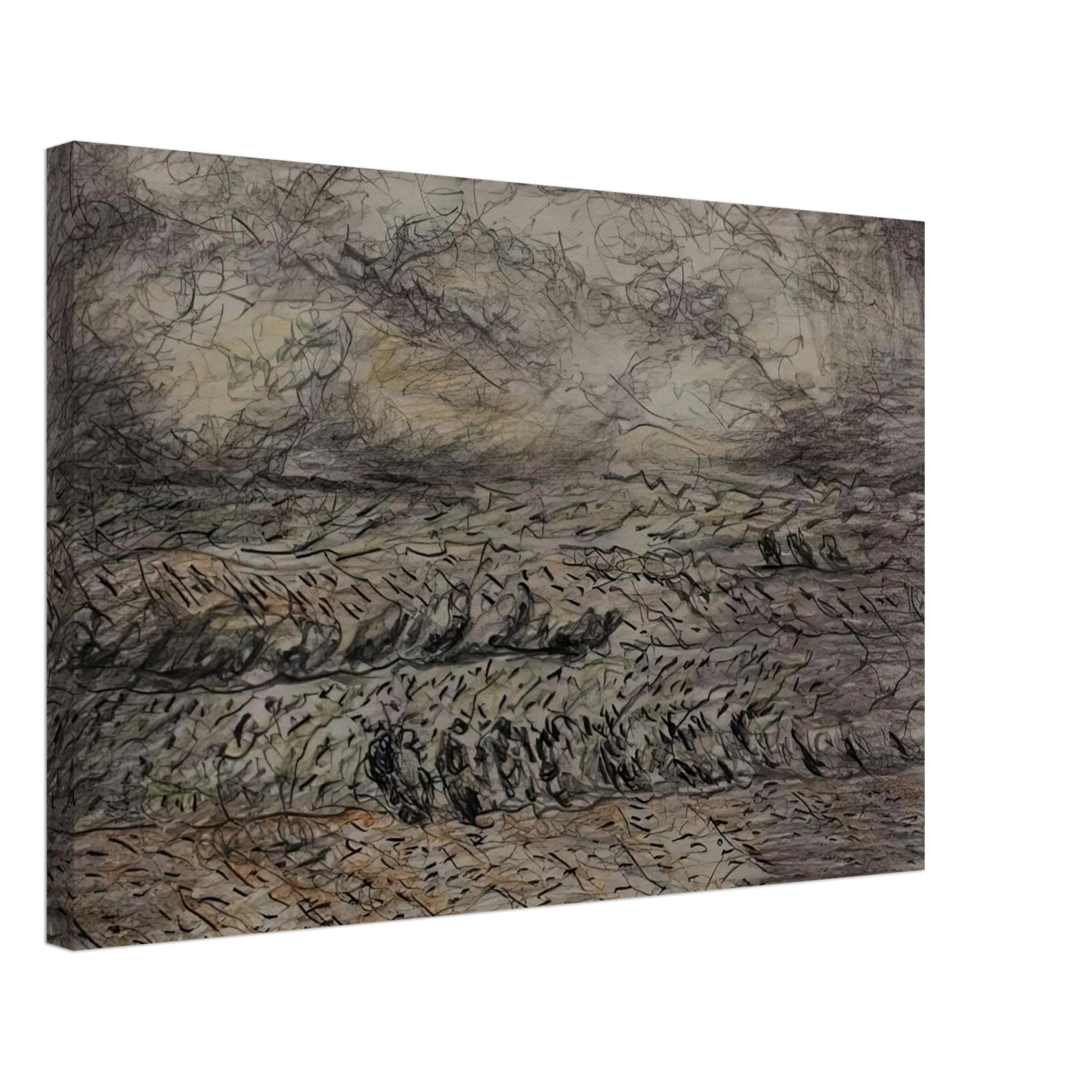 Ivan Albright - NEAR PRAGUE CZECHOSLOVAKIA 1976 Canvas - 40x60 cm / 16x24 inches-canvas