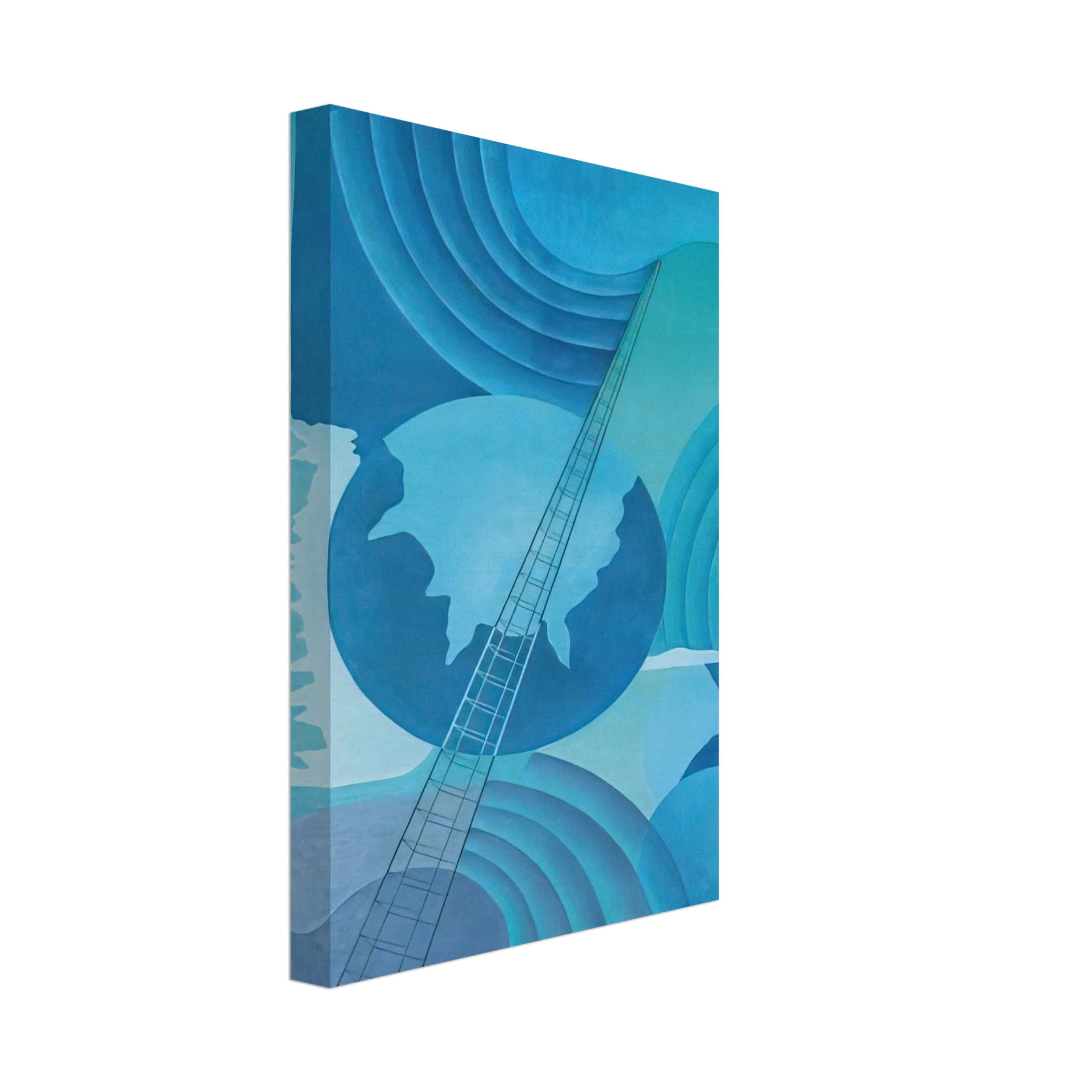 Benedetta Cappa - Synthesis of Radio Communications - 1933 - 1934 Palermo, Sicily, Italy Canvas - 70x100 cm / 28x40 inches-canvas