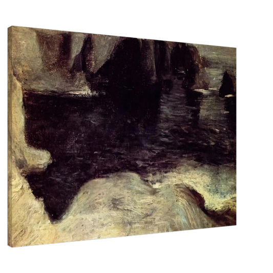 Henri Matisse - SEASCAPE AT GOULPHAR 1896 Canvas - 20x30 cm / 8x12 inches-canvas