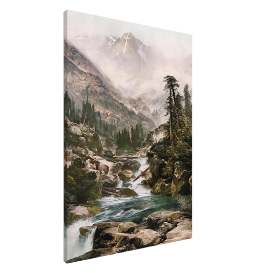 Thomas Moran - Mount of the Holy Cross Canvas - 20x30 cm / 8x12 inches-canvas
