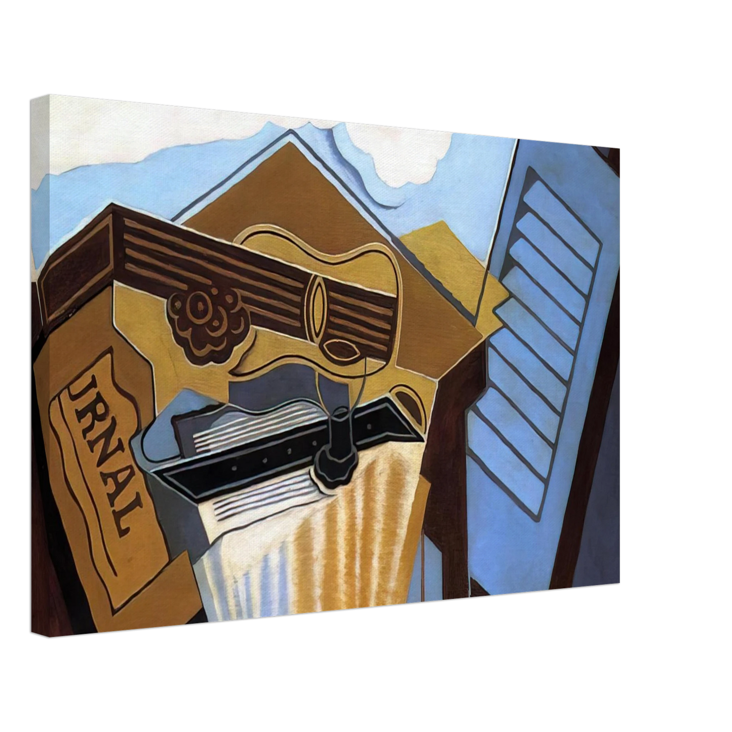 Juan Gris - THE CLOUD 1921 Canvas - 70x100 cm / 28x40 inches-canvas