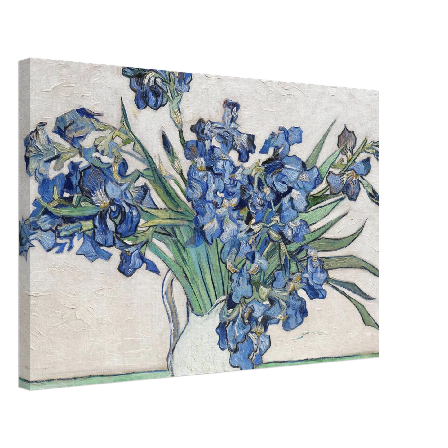 Vincent van Gogh - Vase with Irises Canvas - 40x60 cm / 16x24 inches-canvas