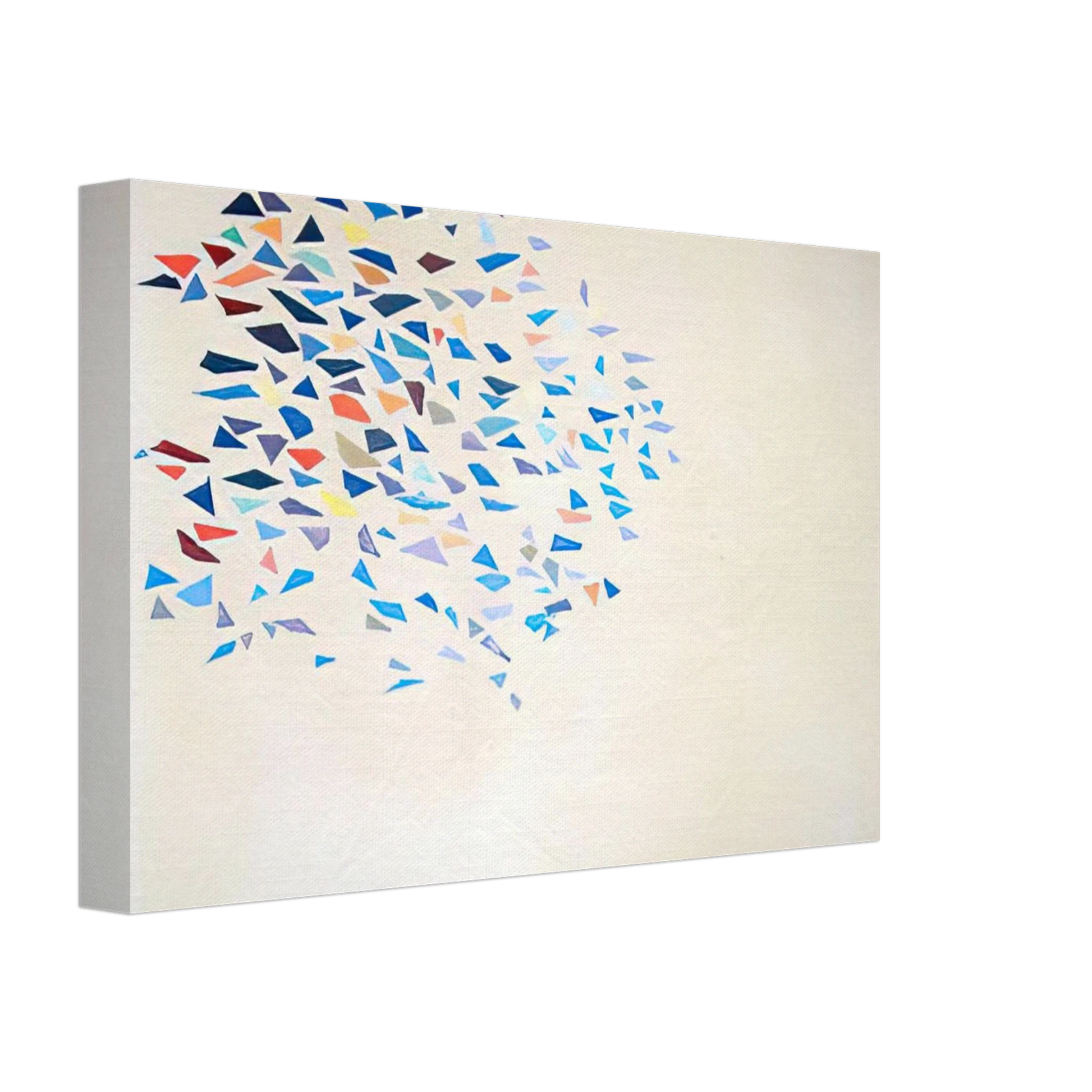 Robert Goodnough - Color Shapes - 1975 Canvas - 40x60 cm / 16x24 inches-canvas