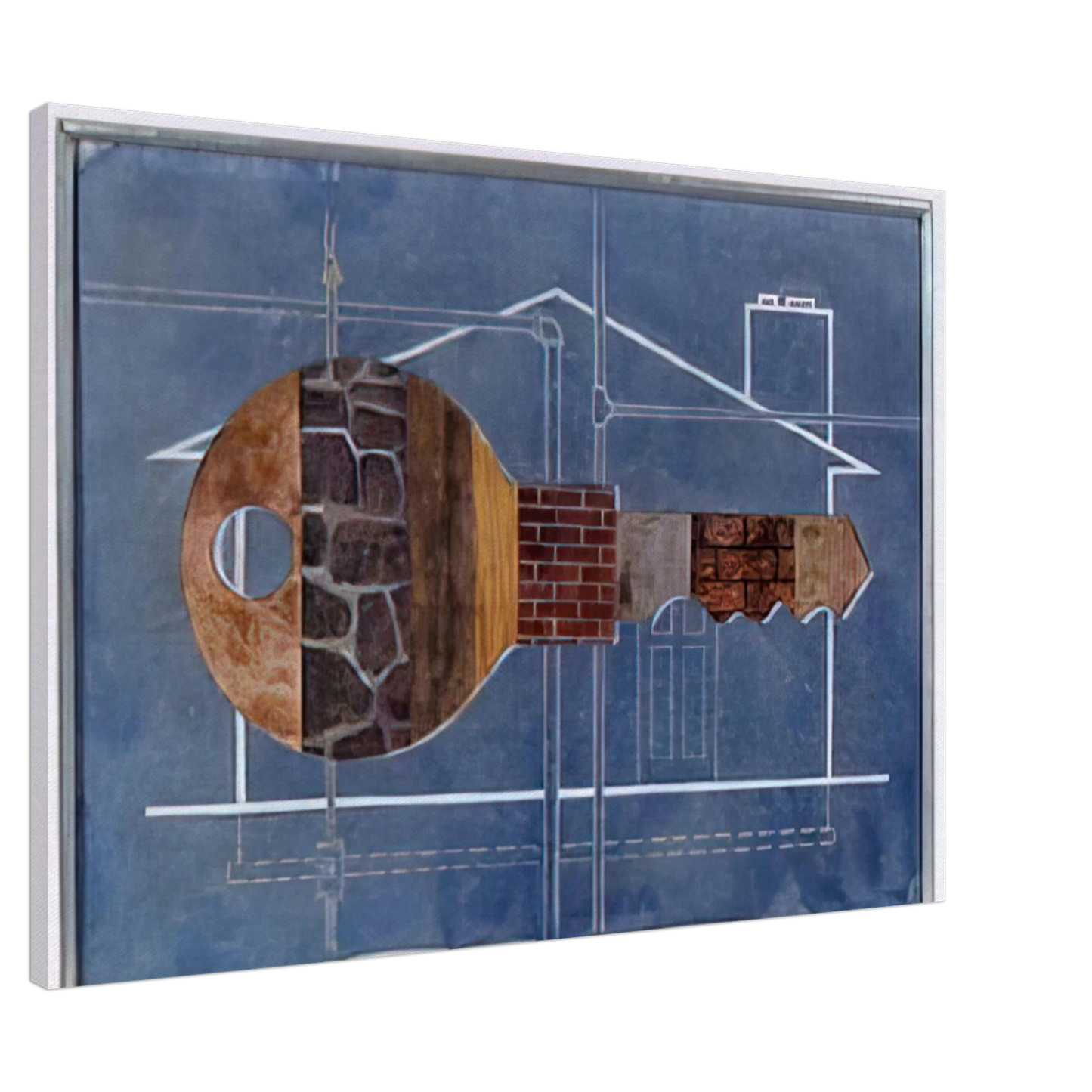 Clarence Holbrook Carter - House Key - 1956 Canvas - 20x30 cm / 8x12 inches-canvas