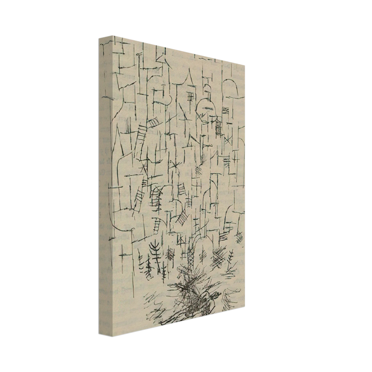 Paul Klee - DEATH FOR THE IDEA 1915 Canvas - 70x100 cm / 28x40 inches-canvas