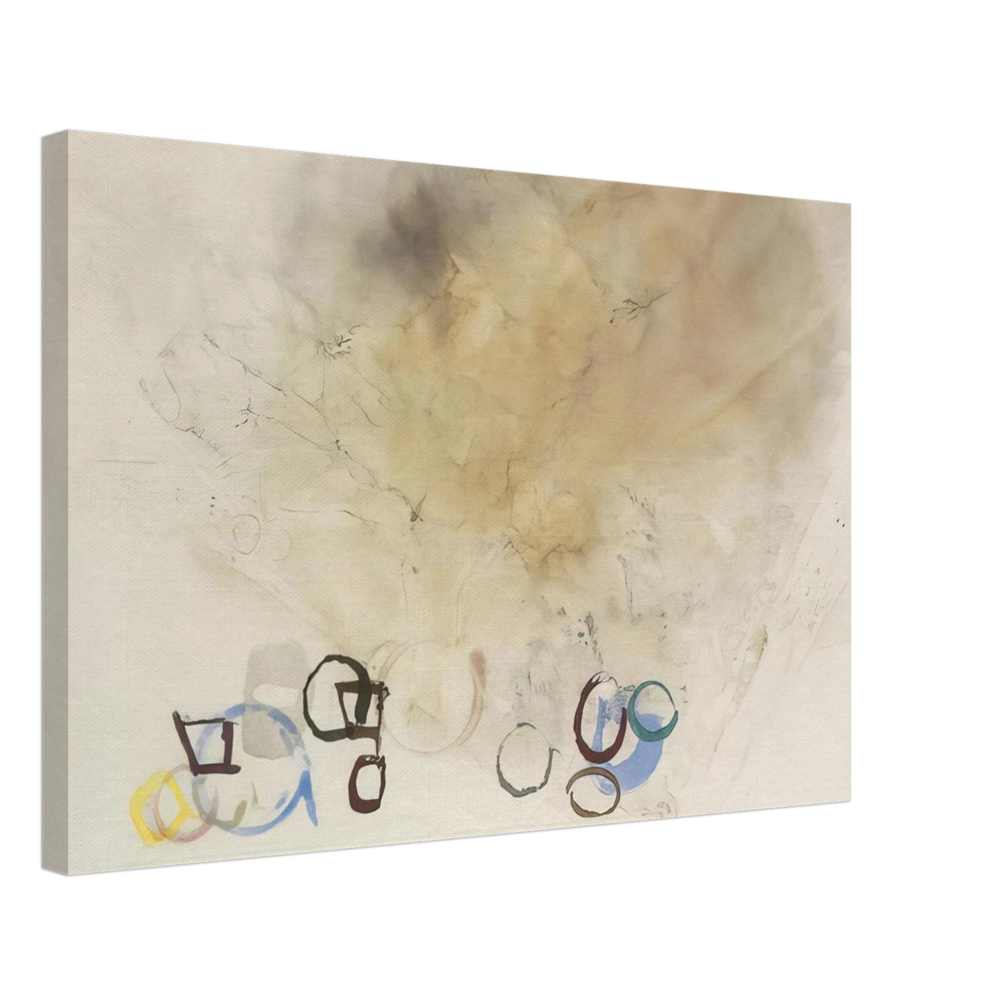 John Cage - 10 Stones - 1989 Canvas - 40x60 cm / 16x24 inches-canvas
