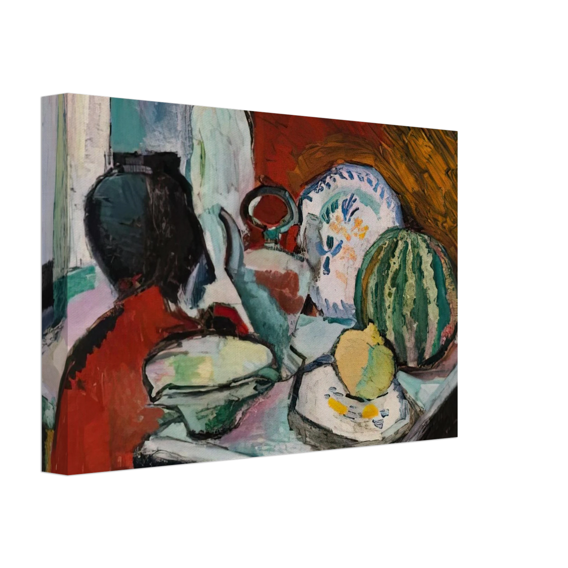 Henri Matisse - DISHES AND MELON 1907 Canvas - 70x100 cm / 28x40 inches-canvas