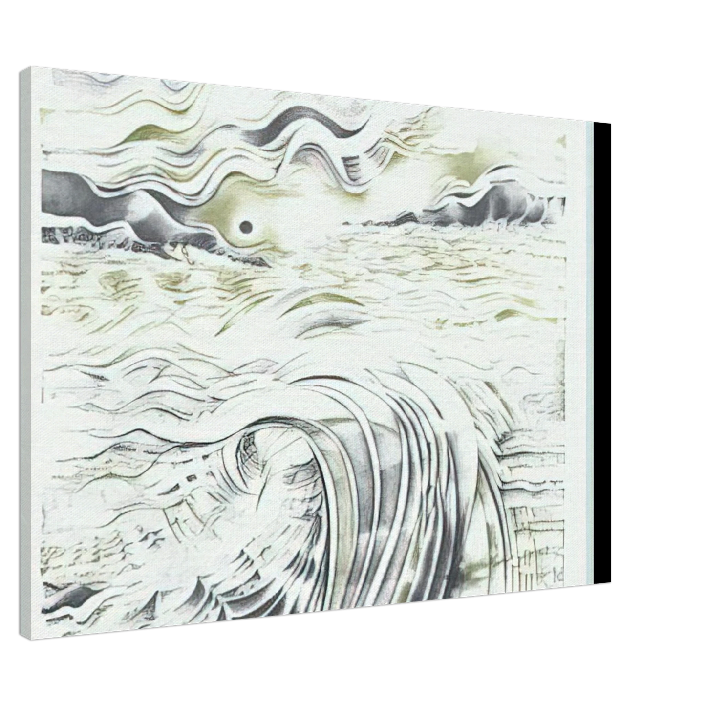 Lee Bontecou - AN UNTITLED PRINT 1982 Canvas - 20x30 cm / 8x12 inches-canvas