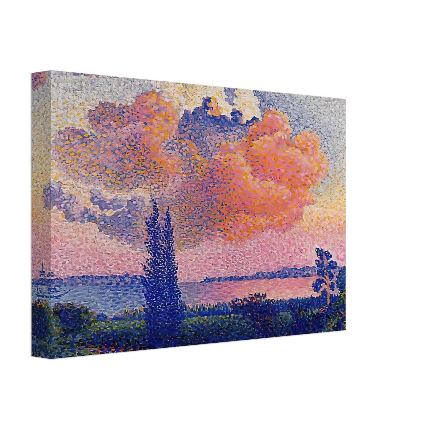 Henri-Edmond Cross - The Pink Cloud Canvas - 40x60 cm / 16x24 inches-canvas