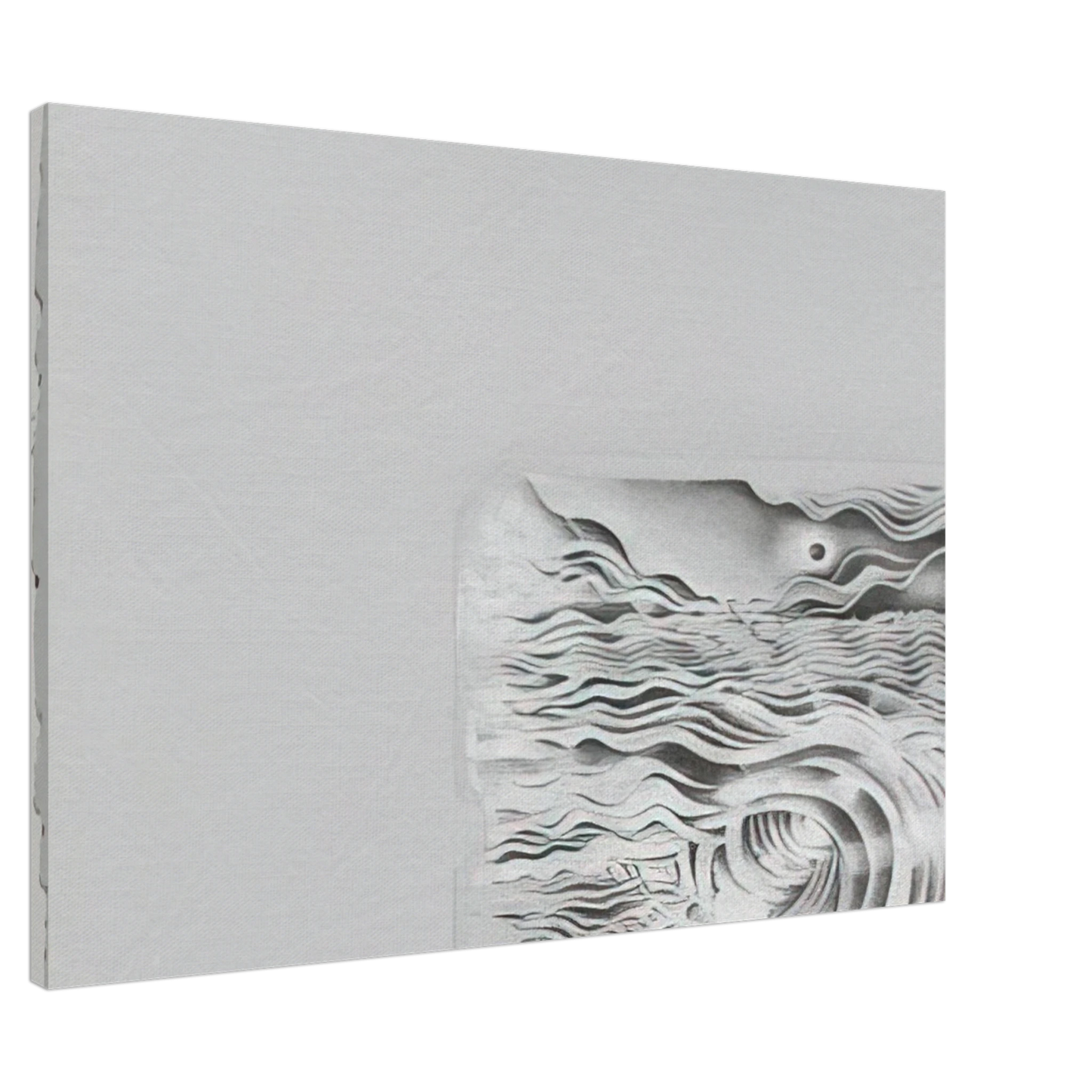 Lee Bontecou - STUDY FOR AN UNTITLED PRINT 1982 Canvas - 20x30 cm / 8x12 inches-canvas