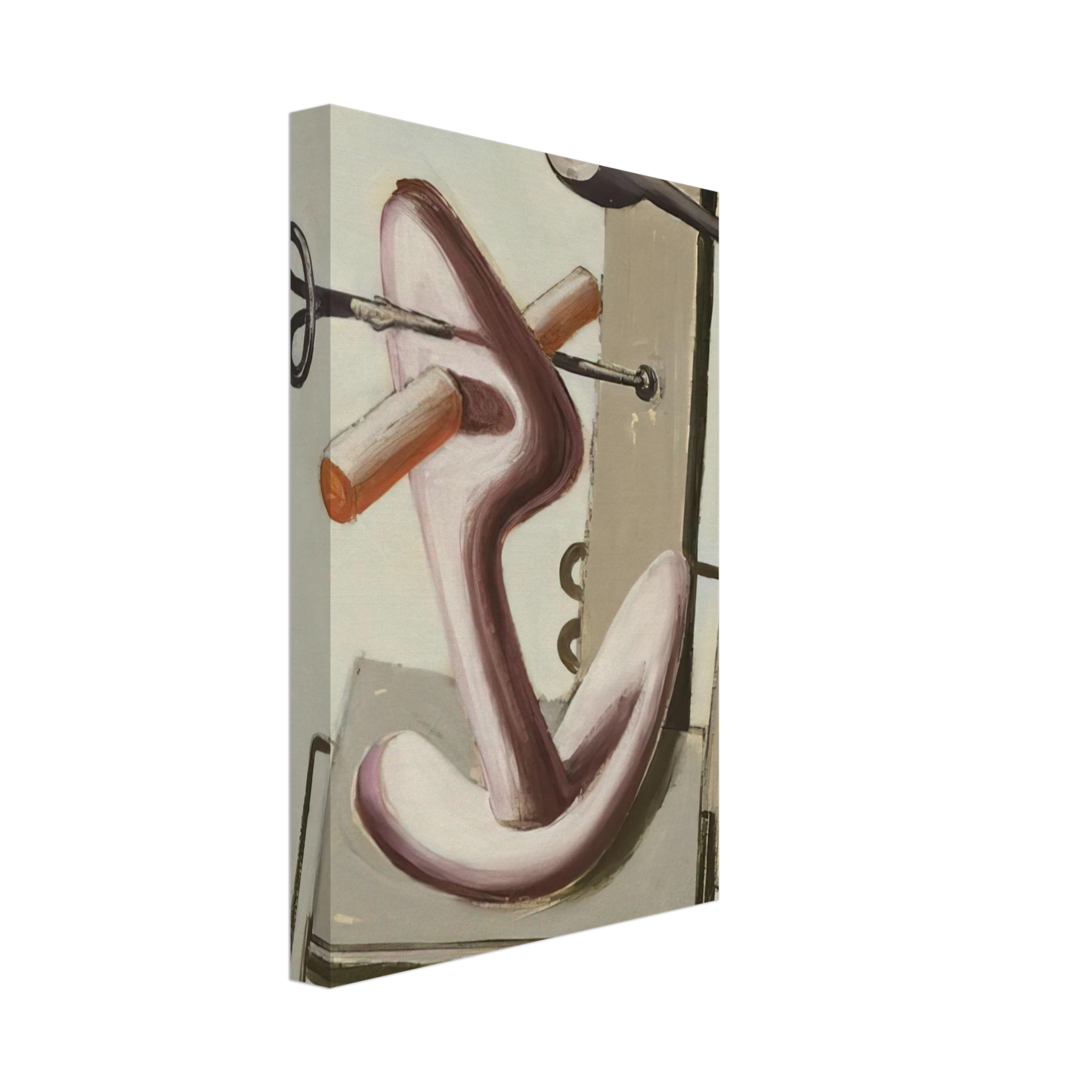 Julius Bissier - Astrazione - 1930 Canvas - 40x60 cm / 16x24 inches-canvas