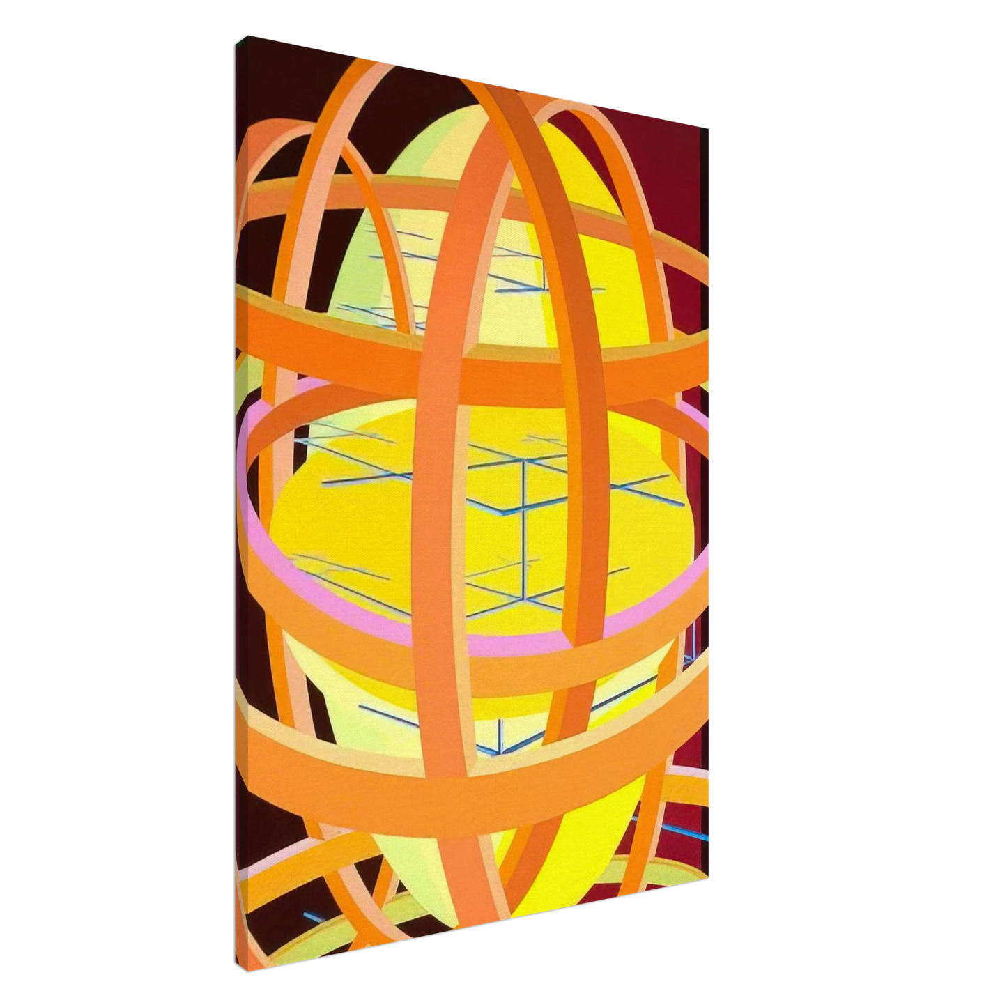 Al Held - Trajans Edge II Canvas - 20x30 cm / 8x12 inches-canvas