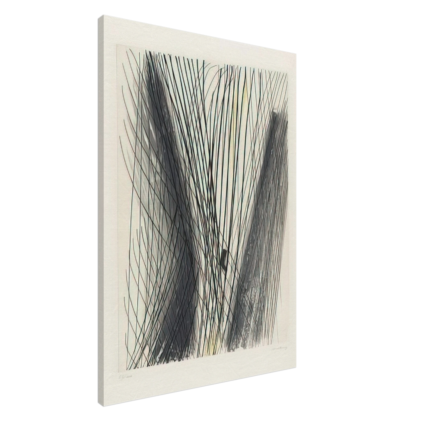 Hans Hartung - #18 - 1953 Canvas - 20x30 cm / 8x12 inches-canvas