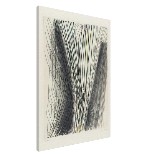 Hans Hartung - #18 - 1953 Canvas - 20x30 cm / 8x12 inches-canvas