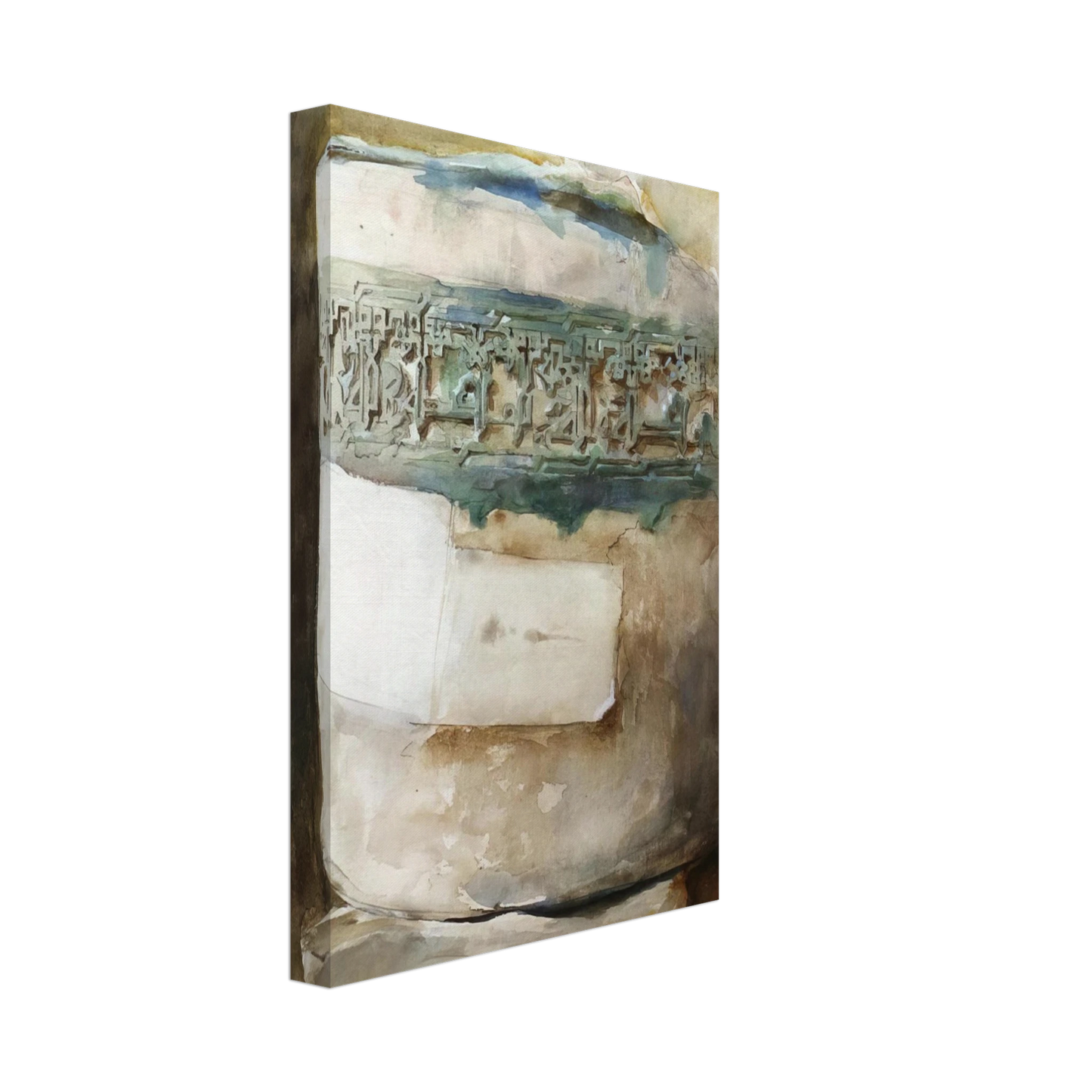 John Singer Sargent - Persian Artifact with Faience Decoration Canvas - 40x60 cm / 16x24 inches-canvas