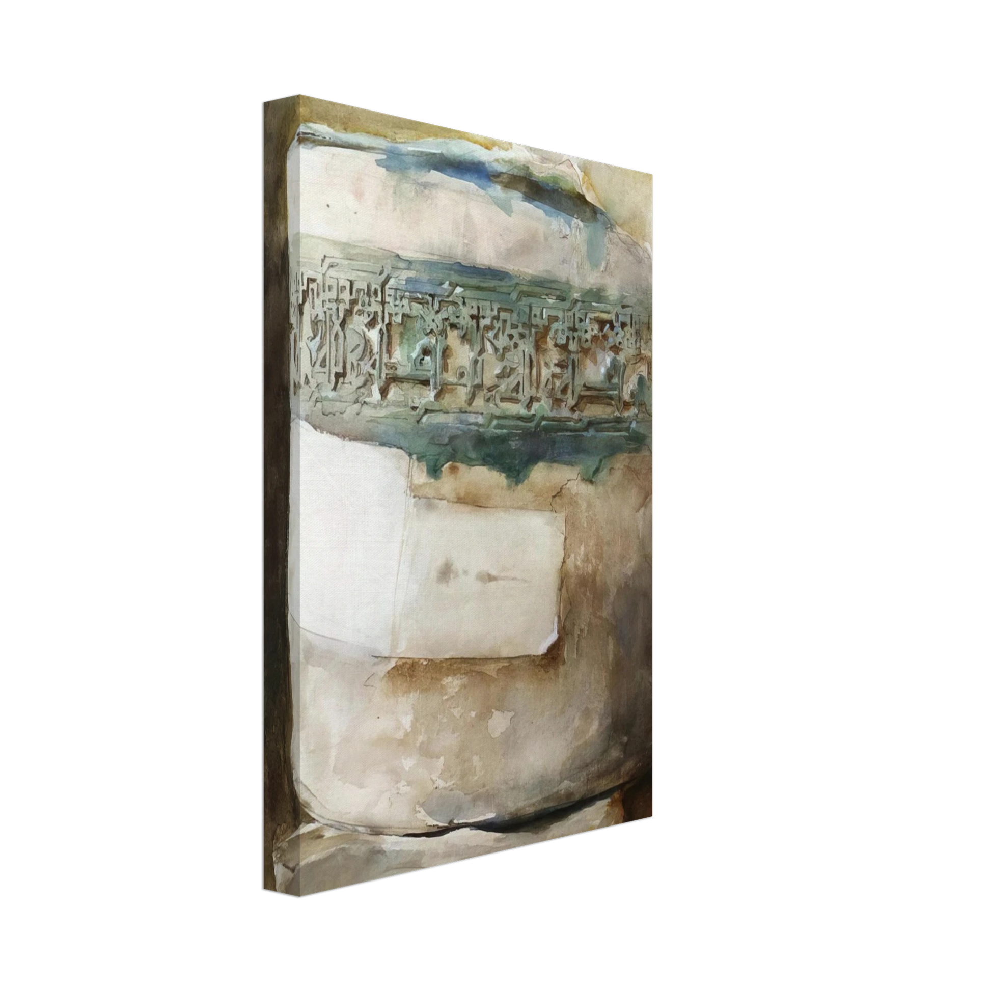 John Singer Sargent - Persian Artifact with Faience Decoration Canvas - 40x60 cm / 16x24 inches-canvas