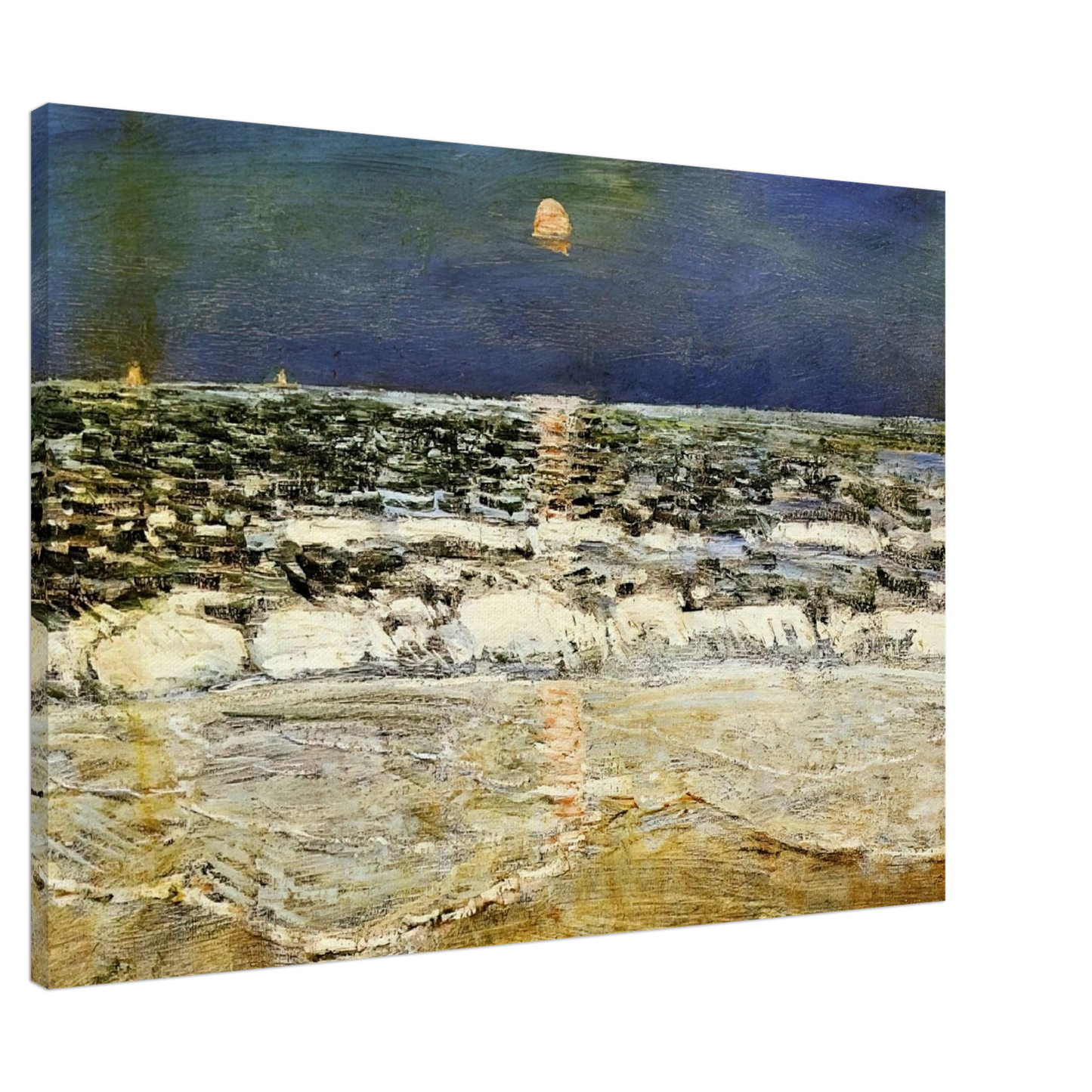 Childe Hassam - East Hampton Canvas - 20x30 cm / 8x12 inches-canvas