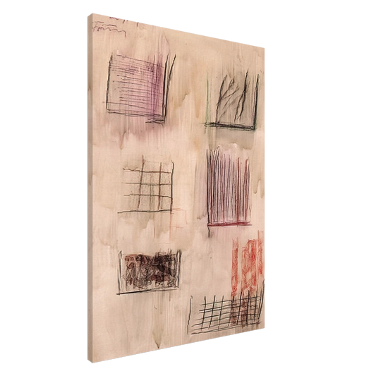 Gunther Forg - Untitled Cansons - 1989 Canvas - 20x30 cm / 8x12 inches-canvas