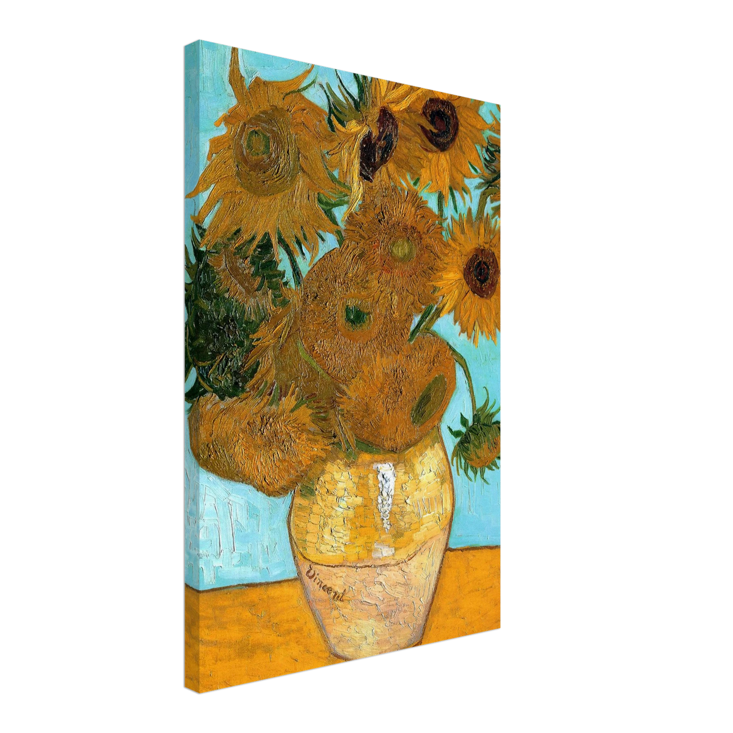 Vincent van Gogh - Still Life - Vase with Twelve Sunflowers Canvas - 70x100 cm / 28x40 inches-canvas