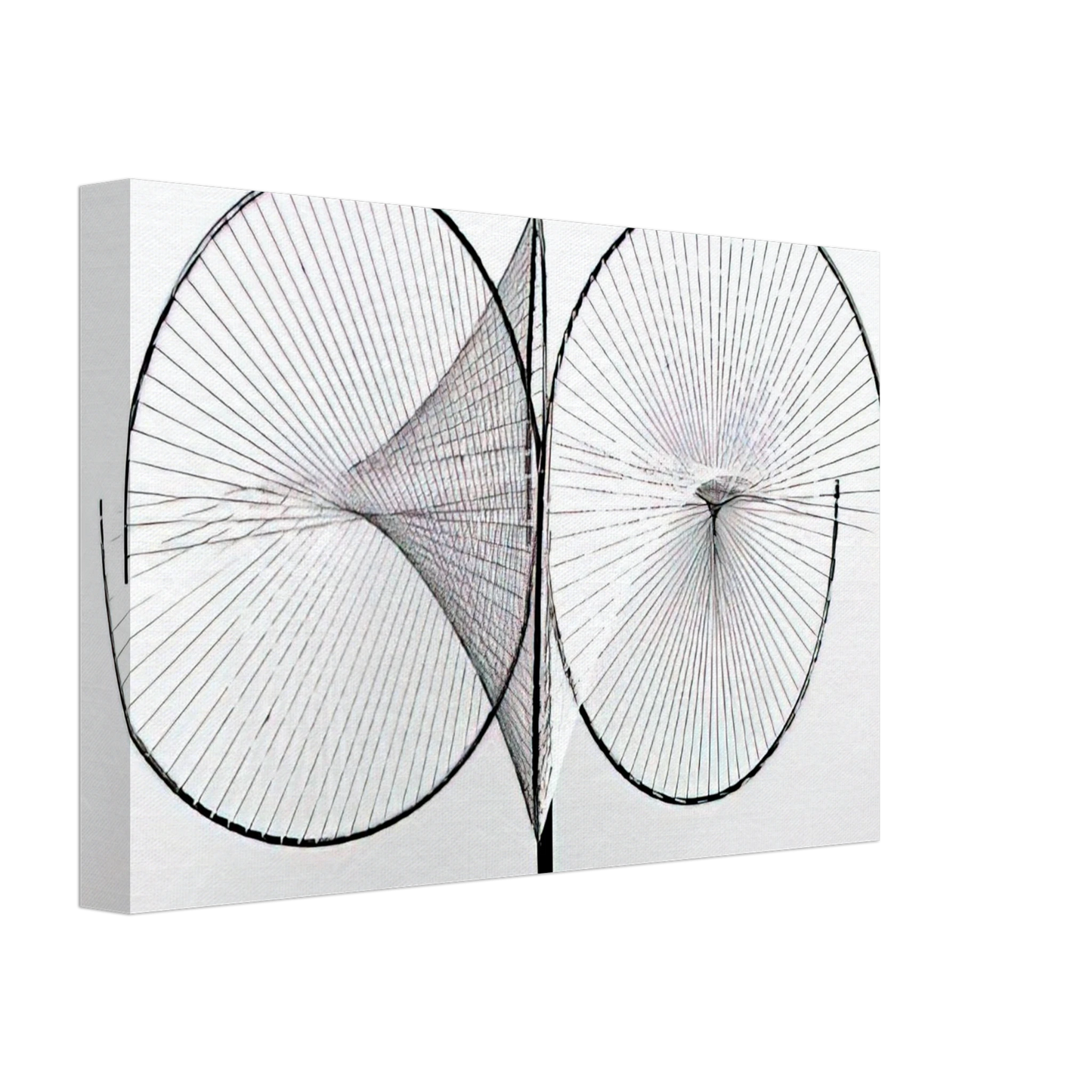 Tomas Maldonado - Hyperbolic surfaces - 1959 Canvas - 70x100 cm / 28x40 inches-canvas