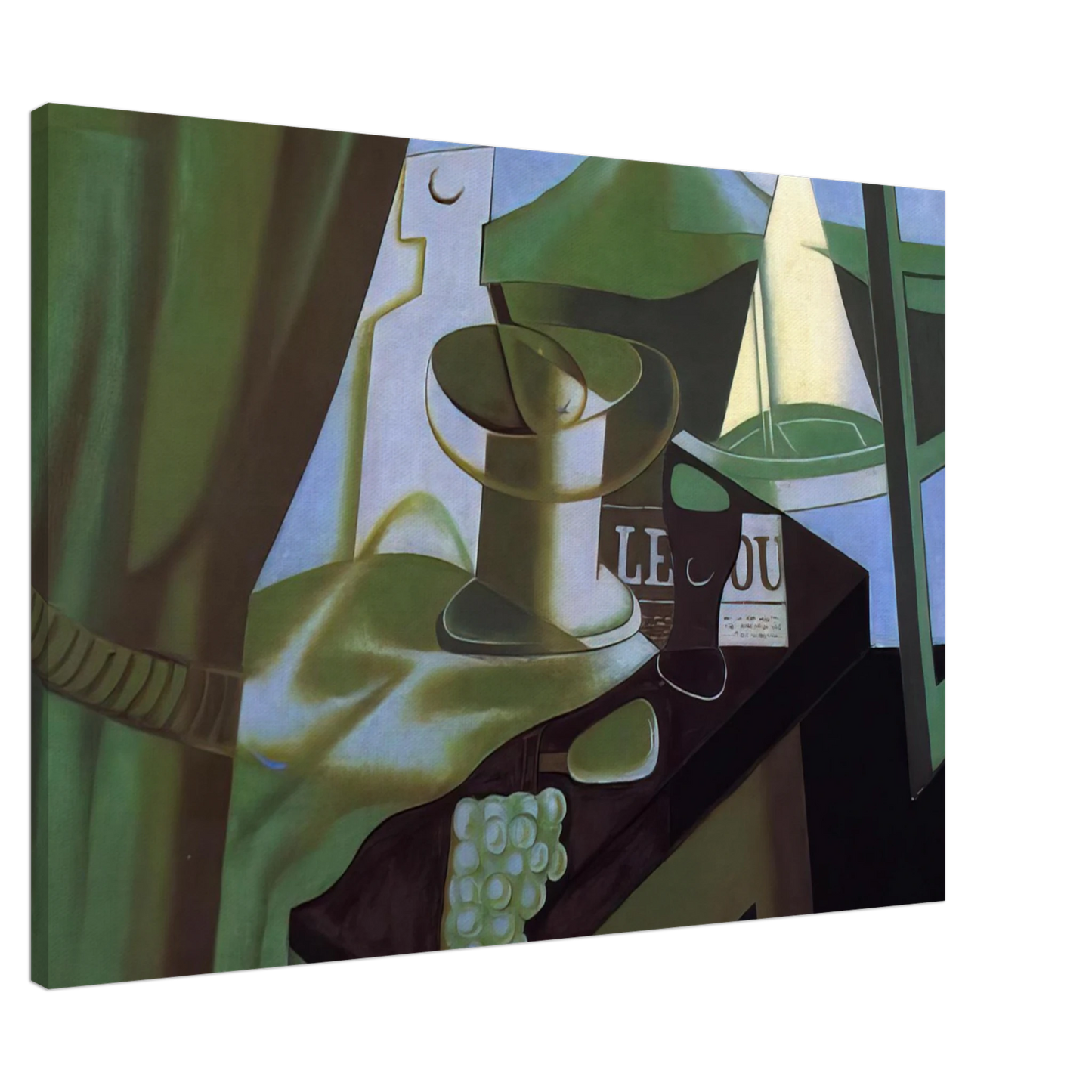 Juan Gris - THE BAY 1921 Canvas - 20x30 cm / 8x12 inches-canvas