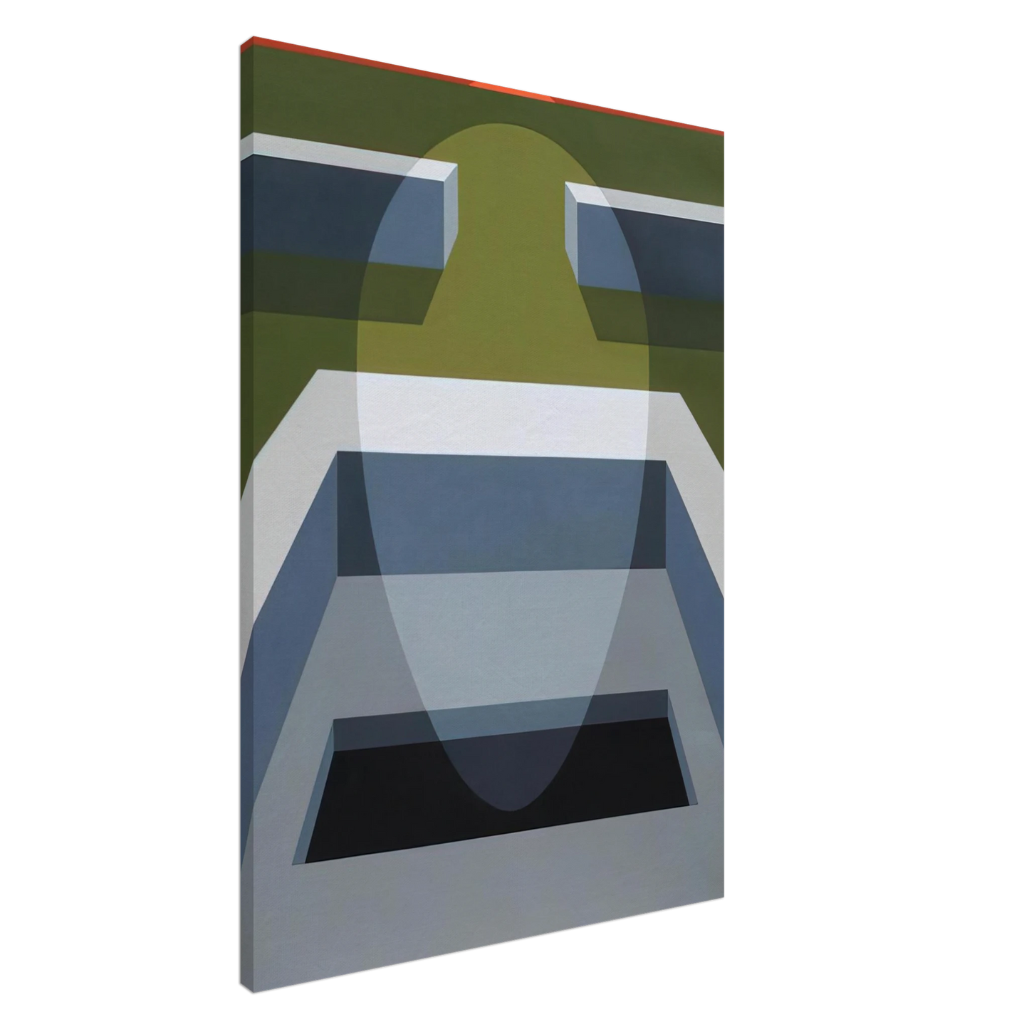 Clarence Holbrook Carter - Transection No. 7 - 1970 Canvas - 20x30 cm / 8x12 inches-canvas