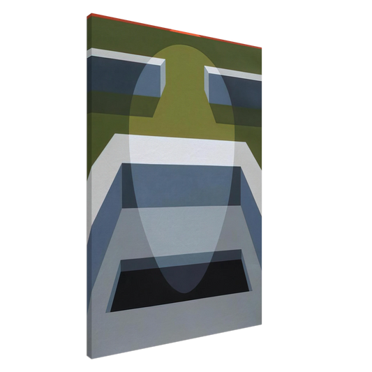 Clarence Holbrook Carter - Transection No. 7 - 1970 Canvas - 20x30 cm / 8x12 inches-canvas