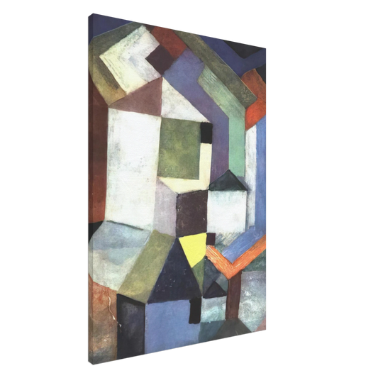 Paul Klee - PIOUS NORTHERN LANDSCAPE 1917 Canvas - 20x30 cm / 8x12 inches-canvas