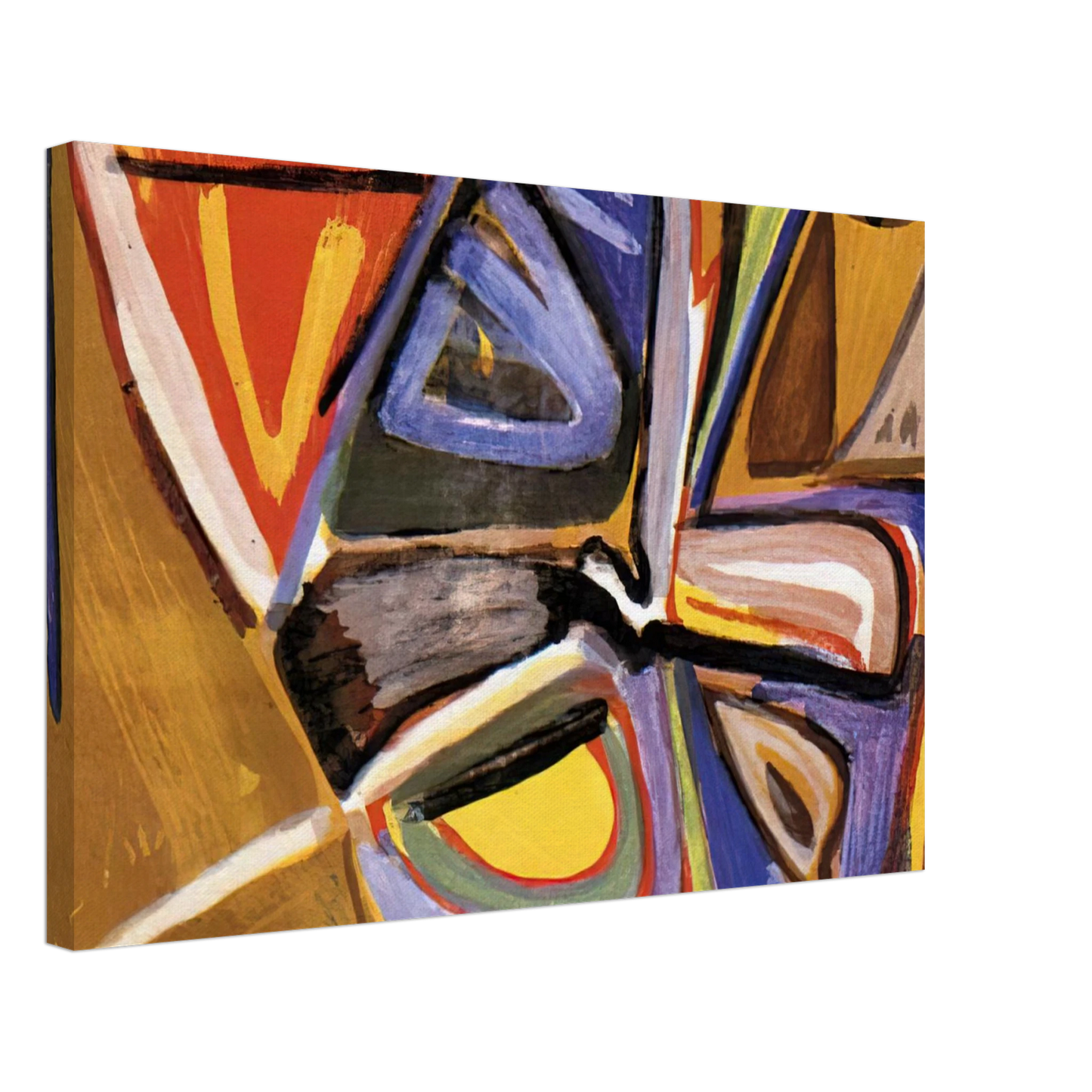 Bram van Velde - Le bonheur de Matisse - 1981 Canvas - 40x60 cm / 16x24 inches-canvas