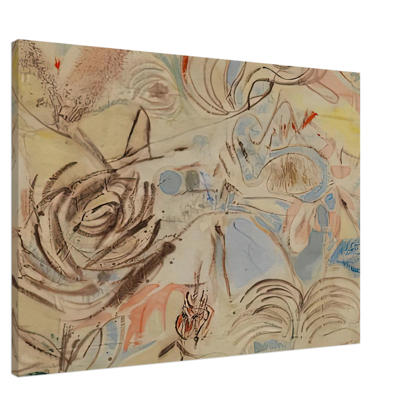 Helen Frankenthaler - 10 29 52, 1952- Canvas - 20x30 cm / 8x12 inches-canvas