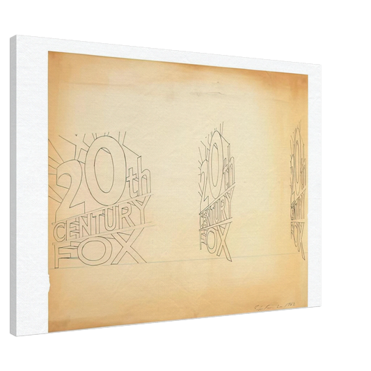 Edward Ruscha - TRADEMARK STUDY 1 1962 Canvas - 20x30 cm / 8x12 inches-canvas