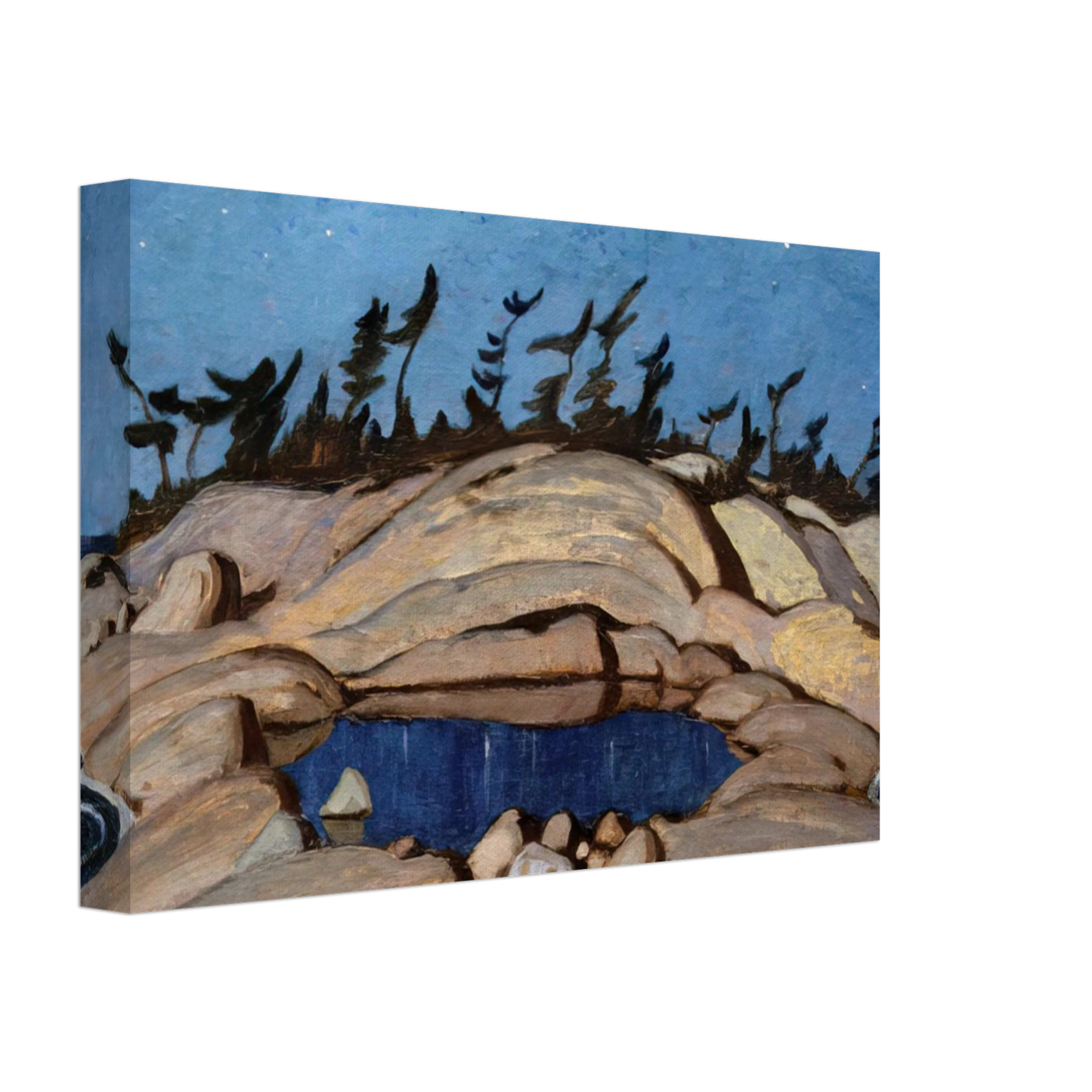 A.Y. Jackson - Night Pine Island - 1921 Canvas - 70x100 cm / 28x40 inches-canvas